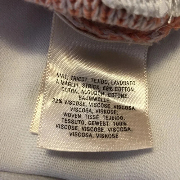 Anthropologie Moth Aselin Sweater Top Layered Look Knit Blouse Medium Peach Pink - Picture 6 of 9